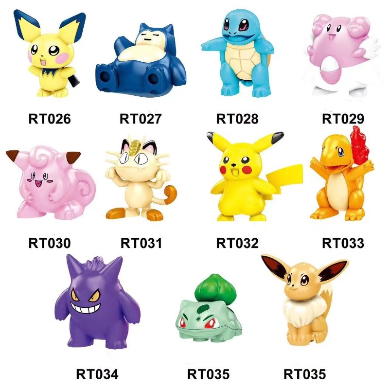 Lego Set Creator - Pokémon zabawka do montażu Anime minifigurka