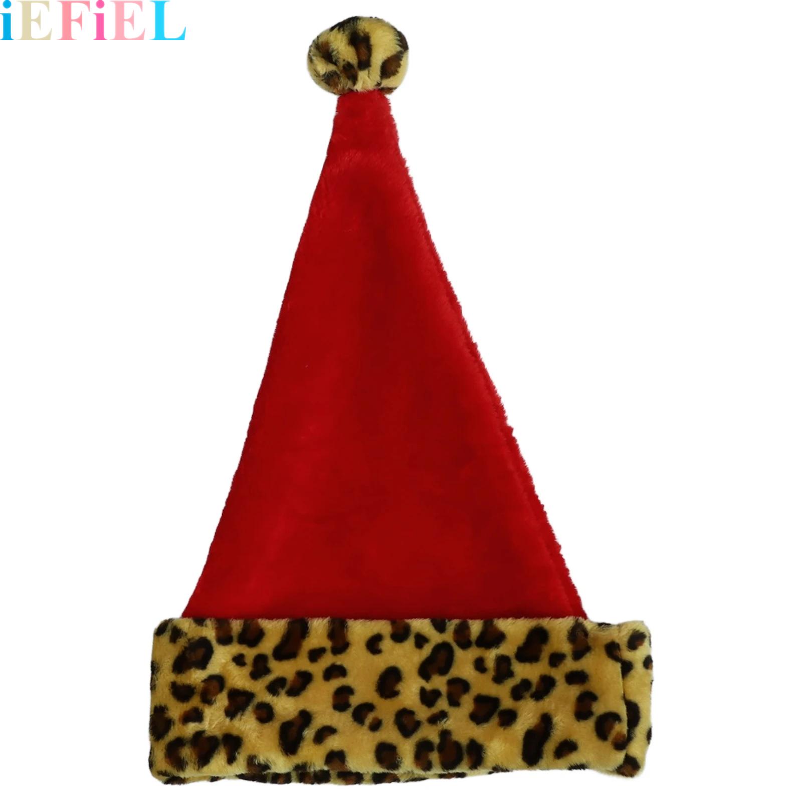 Santa Hat Plush - Czapka Świętego Mikołaja dla dorosłych, miękka