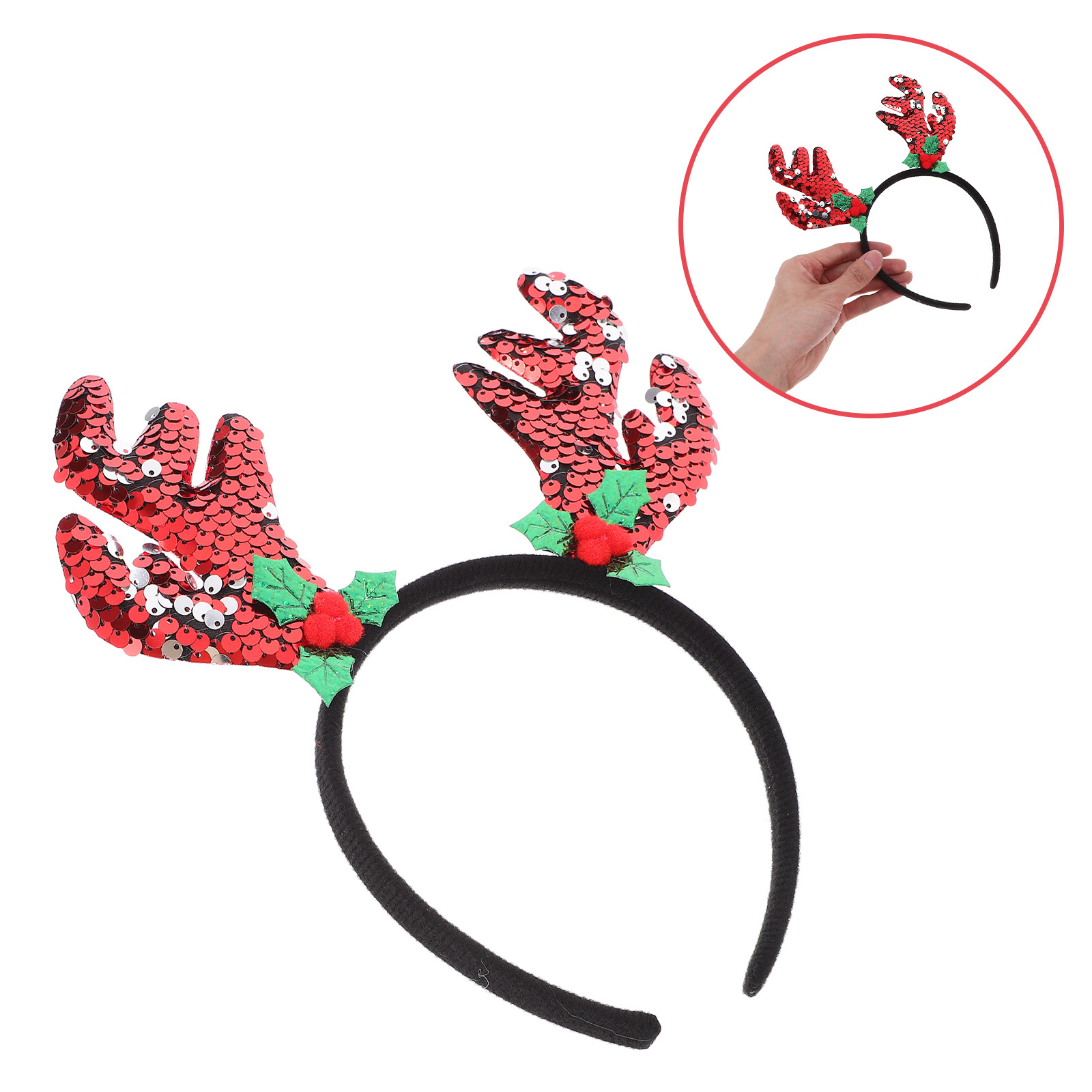 Reindeer Antlers Headband - Opaska na głowę z rogami renifera