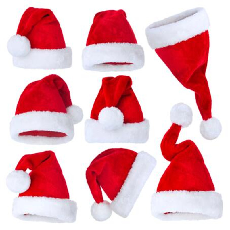 Santa Hat Plush - Seria świąteczna Dostawy Pluszowa czapka Święty