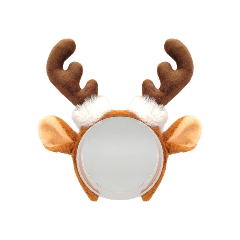 Reindeer Antlers Headband - Realistyczna pluszowa opaska z rogami renifera,