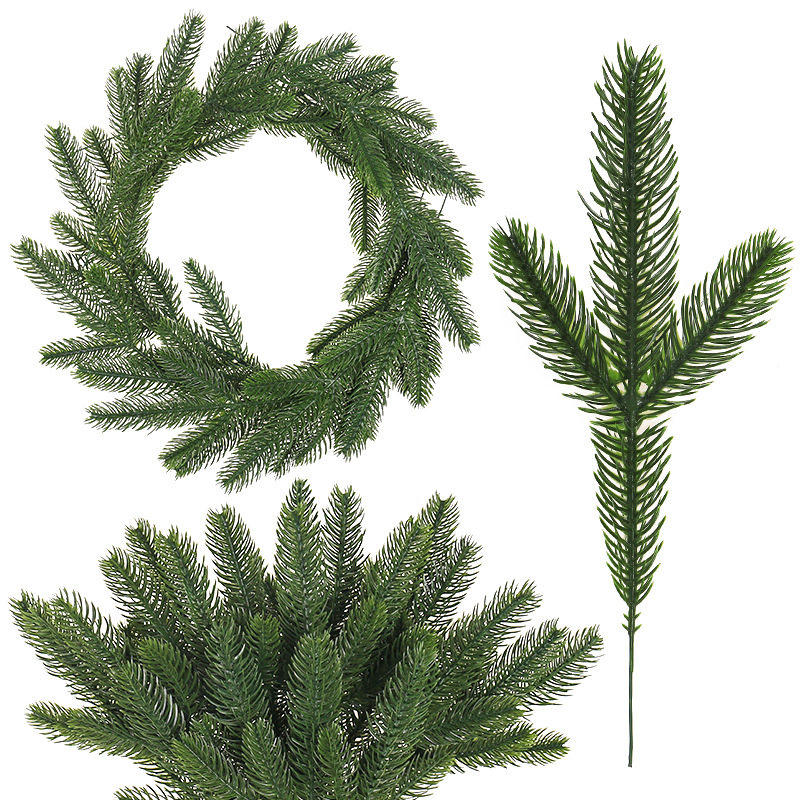 Sztuczne gałązki sosnowe, sztu – Christmas Wreath Fake recenzja i cena