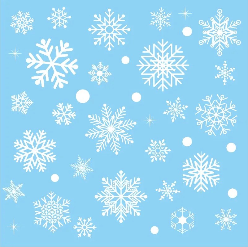 Świąteczne naklejki na okna, p – Snowflake Window Decal recenzja i cena