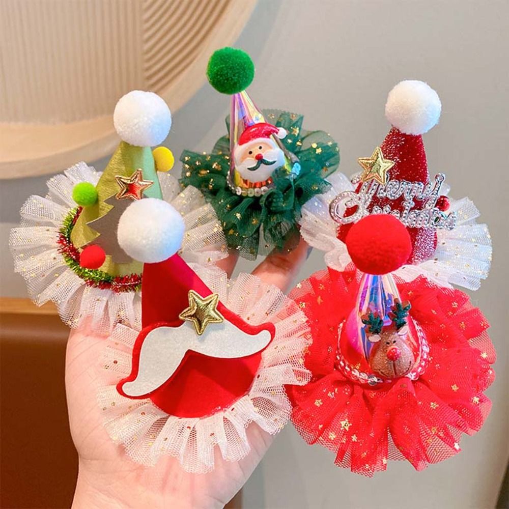 Urocza spinka do włosów z moty – Santa Hat Plush recenzja i cena