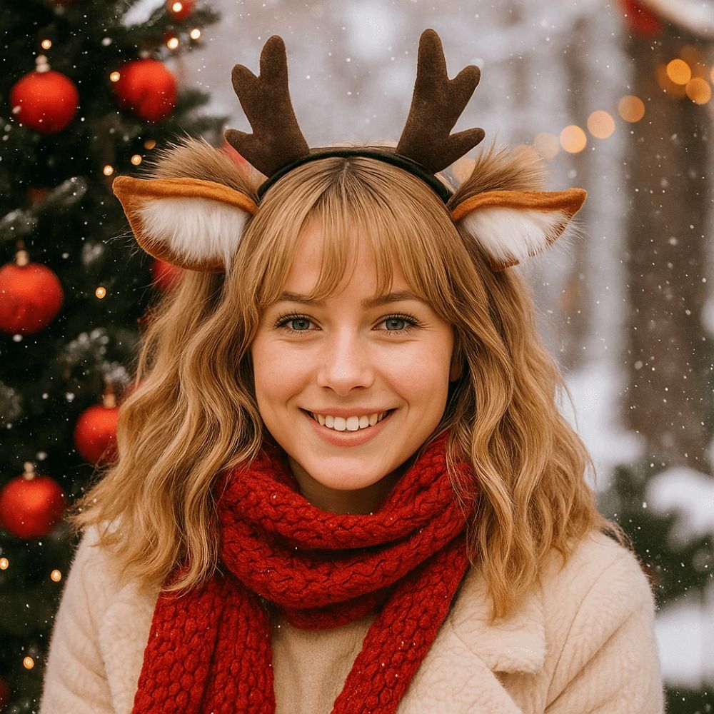 Opaska na głowę z rogami renif – Reindeer Antlers Headband recenzja i cena