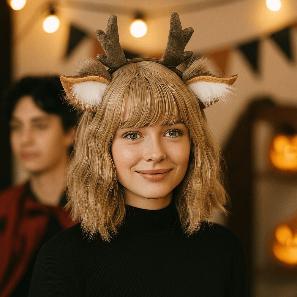 Opaska na głowę z rogami renif – Reindeer Antlers Headband recenzja i cena
