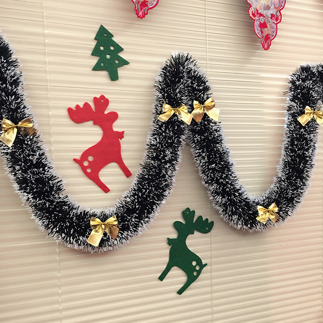 1/3/5 SZT. 2M Metaliczna Zielo – Tinsel Garland Decoration recenzja i cena