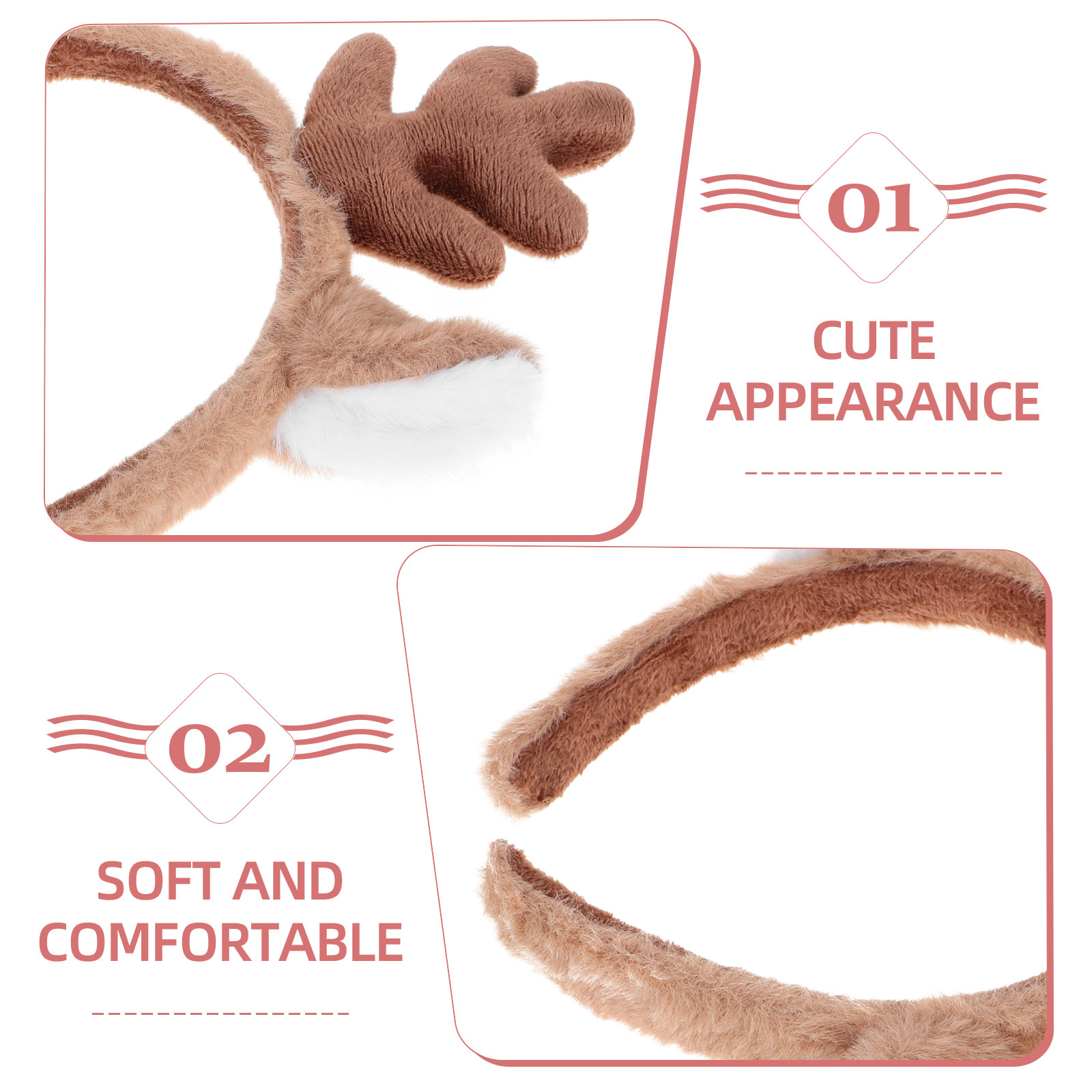 Świąteczna opaska na głowę z m – Reindeer Antlers Headband recenzja i cena