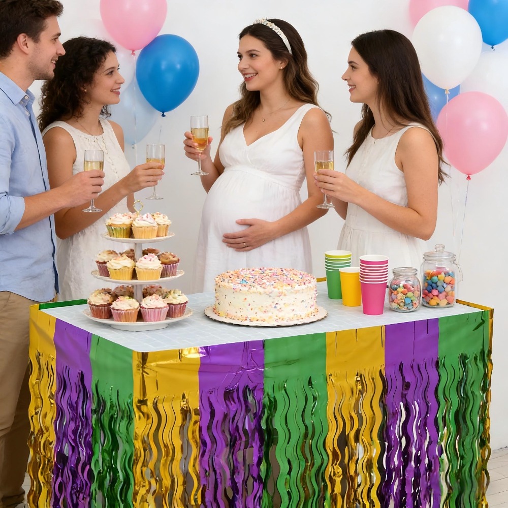 2 sztuki tęczowych, falistych, – Tinsel Garland Decoration recenzja i cena